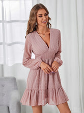 Robe à volants en coton à pois suisses Zura